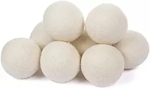 Smart Sheep 8-Pack 100% Premium Wool Dryer Balls (XL, Handmade, Eco-friendly, All-Natural Fabric Softener)