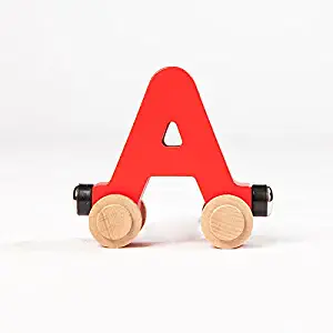 Fat Brain Toys Spell-Your-Name Alphabet Railroad - Letter A Classic & Retro Toys for Ages 3 to 4