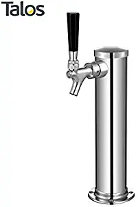 Talos Draft Beer Kegerator Tower, Stainless Steel Beer, 3" Column (1 Faucet)