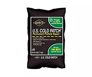 Sakrete U.S. Cold Patch, 50 lb, Bag, Black