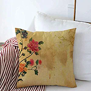 Decorative Pillow Cases Graphic Retro Stylish Splat Oriental Vintage Backdrop Transparent Abstract Modern Floral Textures Square Cushion Pillows Covers Car Couch Summer Decor 18x18 Inch