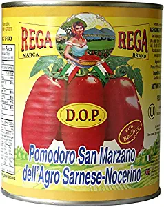 Rega San Marzano DOP Tomato Pack of 4 (28 Oz / 1 Lb 12 Oz Each), Imported From Italy