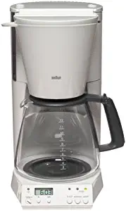 Braun KF187W FlavorSelect 12-Cup Coffeemaker, White