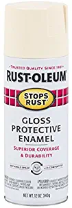 Rust-Oleum 7794830 Stops Rust Spray Paint, 12-Ounce, Gloss Antique White