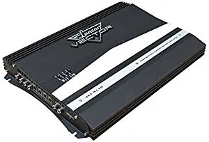 4-Channel High Power MOSFET Amplifier - Slim 2000 Watt Bridgeable Mono Stereo 4 Channel Car Audio Amplifier w/Crossover Frequency and Bass Boost Control, RCA Input and Line Output - Lanzar VCT4110,BLACK