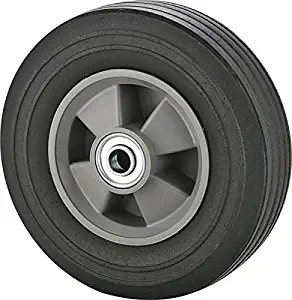 Rocky Mountain Goods Solid Rubber Hand Truck Wheel 8" X 2.25" - 5/8” axle Size - Flat Free Solid Rubber Replacement tire for Hand Truck, cart, Power Washer, Dolly, Compressor - 550 lbs. (8")