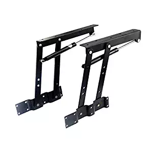 Sauton 1pair Folding Lift up Top Table Mechanism Hardware Fitting Hinge Spring Standing Desk Frame