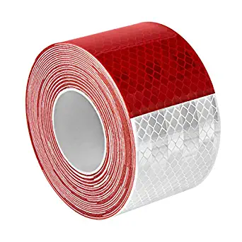 3M 983-32 2" X 30FT 963-32 Prismatic Conspicuity Markings, 2" Wide, 30' Length, Red/White