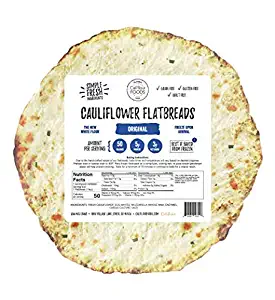 Cali'flour Foods Flatbreads (5" Original, 24 Count) - Fresh Cauliflower Base | Low Carb, Gluten and Grain Free Bread Alternative | Keto Friendly