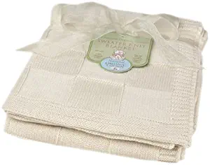 Organic Cotton Sweater Knit Blanket - Natural