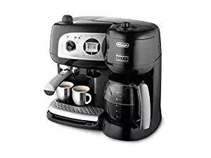 Delonghi BCO264 BCO264.1 Pump Espresso Machine and 10-Cup Coffee Maker, 220 Volts (Not for USA), Medium Black