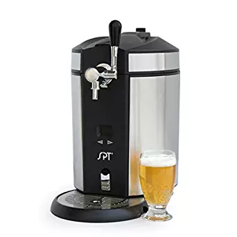Draft Beer Dispenser Mini Kegerator Countertop Portable Keg LED Stainless Kitchen Bar Entertainment