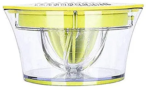 Citrus Juicer Lemon Orange Juicer Manual Hand Squeezer With Built-In Measuring Cup And Grater Green
