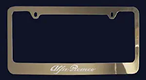 Alfa Romeo License Plate Frame (Zinc Metal)