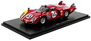 Spark – Miniature Car Alfa Romeo T33/2 S4371, Le Mans 1968 1/43 Scale Red/Yellow