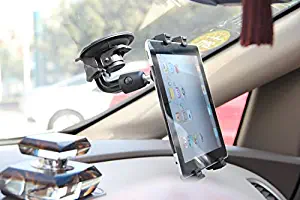 Black Tablet Windscreen Windshield Holder with Suction Cap Suitable for Trucks, Cars, Tractors, GPS Holder for for Alfa Romeo Giulia