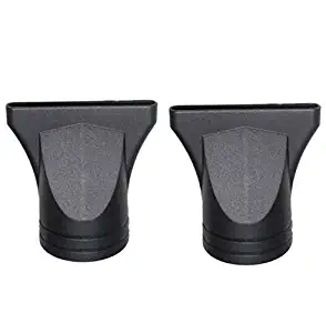 DNHCLL Pack of 2 Black Professional Plastic Hair Dryer Diffuser, Dryer Nozzle Wide Design Plastic Hair Dryer Nozzle Replacement Blow Flat Hairdressing Salon Styling Tool