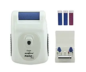 Emjoi Micro-Pedi Nano Pro Callus Remover w/ Manicure Kit & Extra Rollers (White)