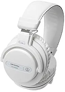Audio-Technica ATH-PRO5XWH Professional Closed-Back Dynamic Over-Ear DJ Monitor Headphones, White