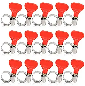 GLIDESTORE Worm Gear Clamp Stainless Steel for Home Brewing Plumbing Automotive and Mechanical Applications, Beer Line Clamps 10-16mm (0.39''-0.63'') (Pack of 15)