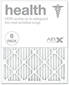 AIRx HEALTH 20x25x1 MERV 13 Pleated Air Filter - Made in the USA - Box of 6