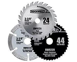 Rockwell RW9232K VersaCut 3-piece Circular Saw Blade Set