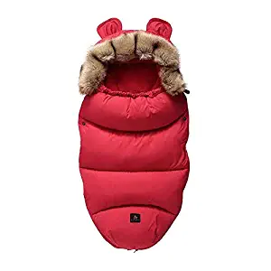 Bunting Bag for Baby Strollers | Baby Sleeping Bag for Stroller Car Seat | Adorable Warm Infant Bunting Bag for Swaddling (red)