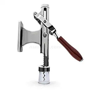 New Star Foodservice 48322 Chrome Plated Wall Mounted Cork Extractor Wine Opener