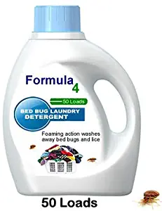 Formula 4 Bed Bug Detergent is a powerful concentrated formula that washes bed bugs from clothing and all types of laundry. Formula 4 Bed Bug Detergent works in both hot and cold water, in all types of machines. FREE 2 DAY SHIPPING