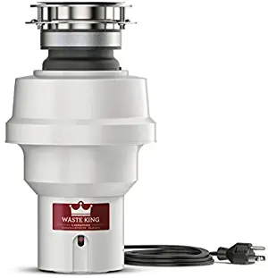 Waste King 9920 Continuous Feed Garbage Disposal with Power Cord, 1/2 HP