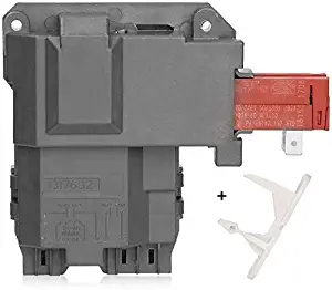 1317632 131763202 131763256 Washer Door Lock Latch Switch Assembly & 1317633 Door Strike for Frigidaire White-Westinghouse Crosley Electrolux GE Gibson Front Load Washer Replace 131763256 & 131763310