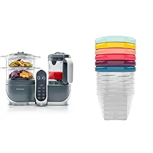 Duo Meal Station 6 in 1 Food Processor + Set of 6 Leak-Proof Bowls (6oz)