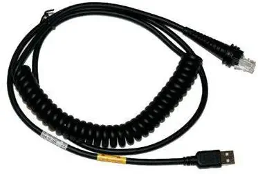 Honeywell CBL-500-500-C00 USB Coiled Cable,USB BLK Type A 5M 16.4FT Coiled 5V Host Power,USB - 16.40 ft - Type A USB - Black CBL-500-500-C00 Cable