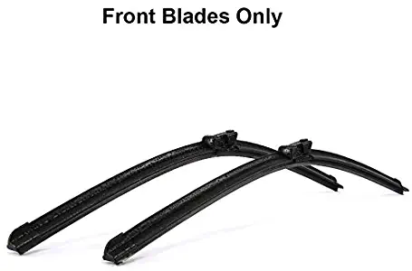 Front & Rear Windscreen Wiper Blades for Alfa Romeo Giulietta 940 23&18 Fit Push Button Arms 2010-2014 (Front Blades Only)
