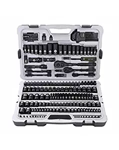 Stanley Professional Grade Black Chrome Socket Set with 229 pieces