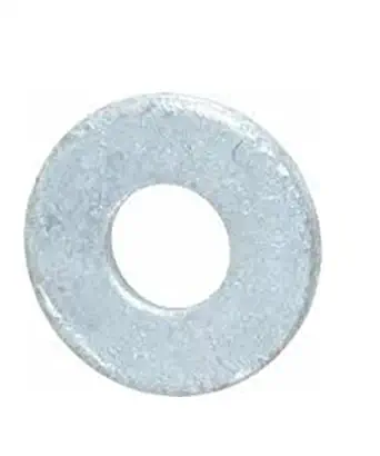 Steel Flat Washer, Hot-Dipped Galvanized Finish, ASTM F436 Type 1, 1/2" Screw Size, 17/32" ID, 1-1/16" OD, 0.135" Thick (Pack of 50)
