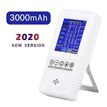 Air Quality Monitor BIAOLING Accurate Tester for CO2 Formaldehyde(HCHO) TVOC PM2.5/PM10 Multifunctional Air Gas Detector Real Time Data&Mean Value Recording for Home Office and Various Occasion