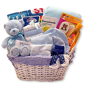 Just for The New Baby Boy - New Baby Boy Gift Basket Perfect for Baby Shower and The New Baby Arrival